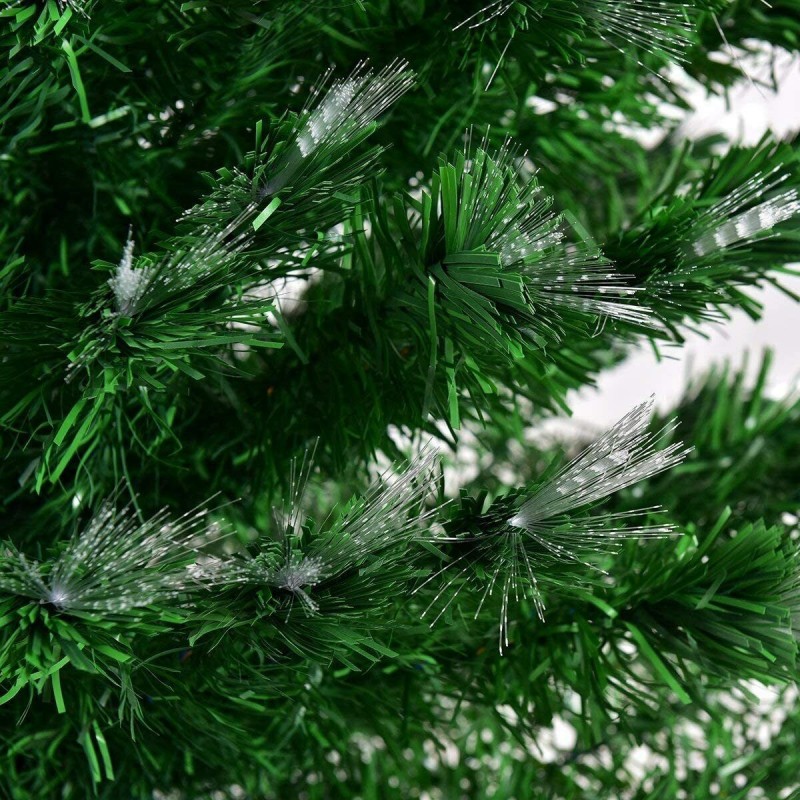 Hongu Albero di Natale a luci LED fibra ottica Artificiale 7 Colori...