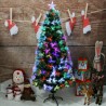 Hongu Albero di Natale a luci LED fibra ottica Artificiale 7 Colori...