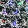 Albero di Natale a luci LED fibra ottica Artificiale 7 Colori RGB B...
