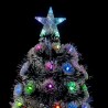 Albero di Natale a luci LED fibra ottica Artificiale 7 Colori RGB B...
