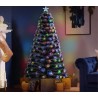Albero di Natale a luci LED fibra ottica Artificiale 7 Colori RGB B...