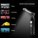 MINI TORCIA RICARICABILE USB LED COB MAGNETICA LUCE LAMPADA LAVORO TE-B0097