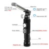 Hongu MINI TORCIA RICARICABILE USB LED COB MAGNETICA LUCE LAMPADA L...