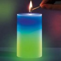CANDELA MAGICA CANDLED CAMBIA COLORI LED VERA CERA ROSA RELAX IDEA REGALO CASA
