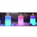 CANDELA MAGICA CANDLED CAMBIA COLORI LED VERA CERA ROSA RELAX IDEA REGALO CASA