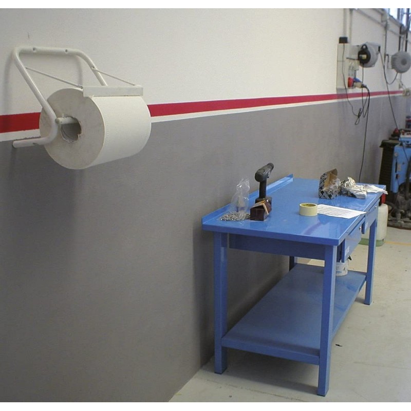Verdelook Verdelook Portarotolo A Parete Industriale Bianco 39x42 C...