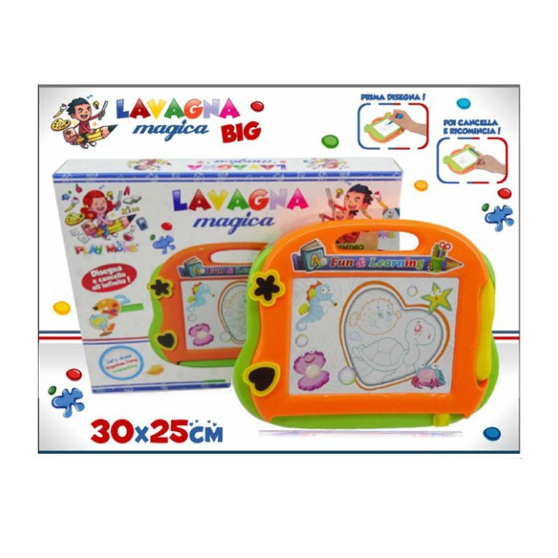 LAVAGNA LAVAGNETTA MAGICA CON PENNA PER BAMBINI SCRIVERE DISEGNARE CANCELLABILE