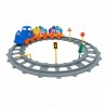 Generico Pista trenino giocattolo in legno ferrovia per bambini 93 ...