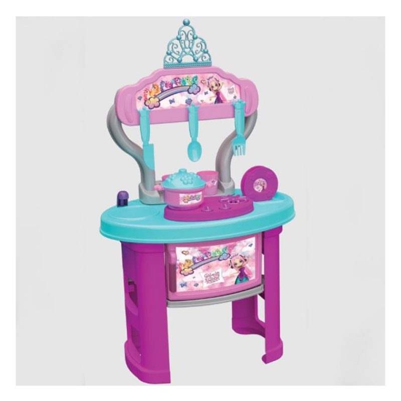 Hongu Cucina giocattolo bambini 70 cm 19 pezzi principesse lavello ...