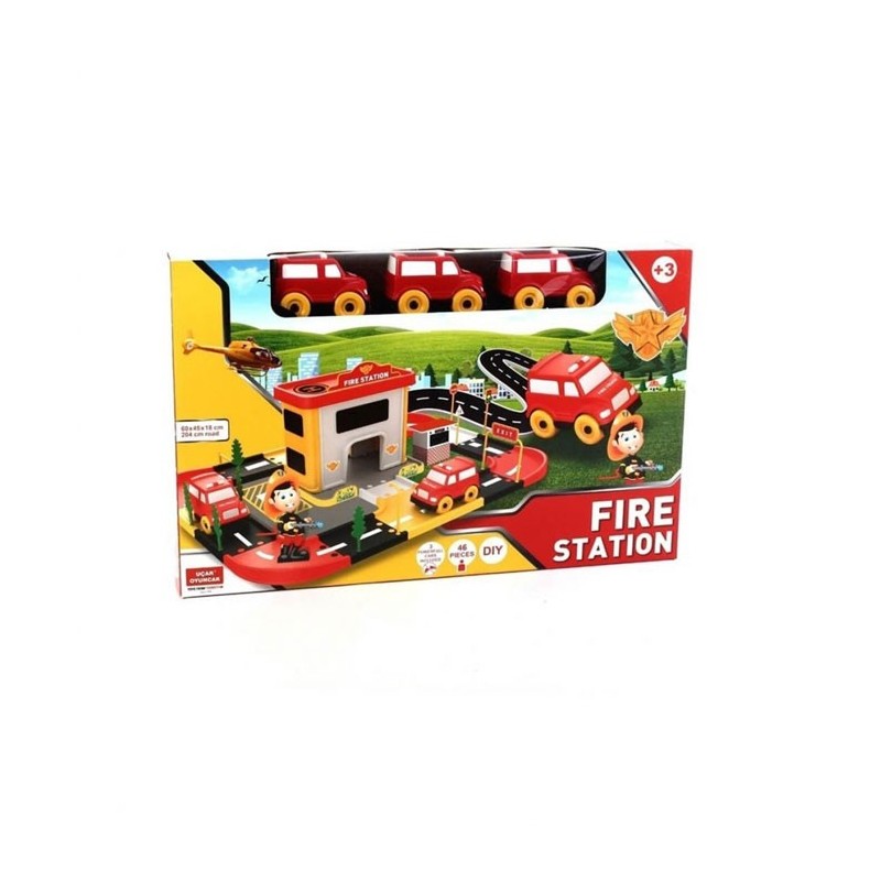 Generico Stazione Dei Pompieri Giocattolo Gioco Bambini caserma 60x...
