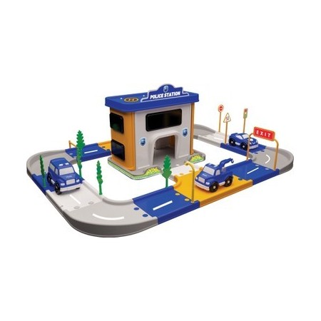 Centrale polizia stazione Giocattolo Gioco Bambini  60x45x18 cm 3  macchinette