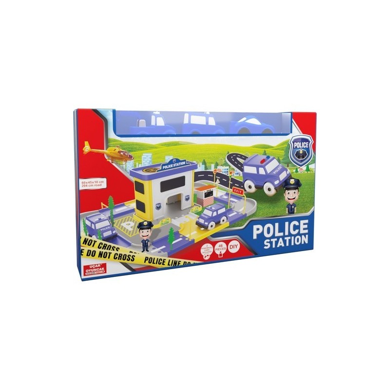 Generico Centrale polizia stazione Giocattolo Gioco Bambini 60x45x1...