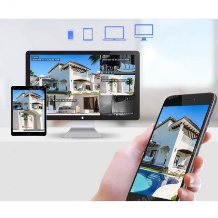 TELECAMERA WIFI 5MP WIRELESS SMART TF ALLARME IP66 ESTERNO IP NOTTURNA E-S6