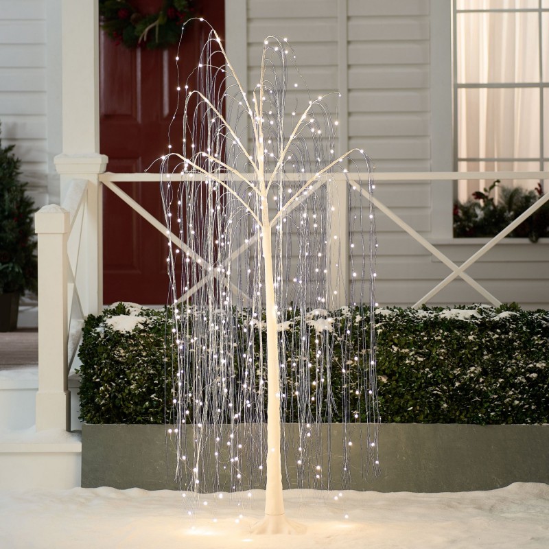 Hongu Salice piangente decorazione natalizia LED bianco caldo inter...