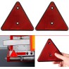 Hongu Riflettore Catarifrangente Triangolo Triangolare Rosso Per Ri...