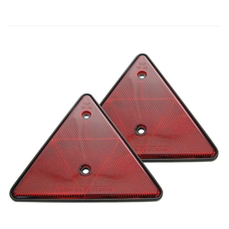 Hongu Riflettore Catarifrangente Triangolo Triangolare Rosso Per Ri...