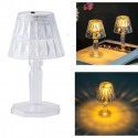 12 MINI LAMPADA TAVOLO COMODINO DIAMANTE EFFETTO CRISTALLO LUCE CALDA DECORATIVA