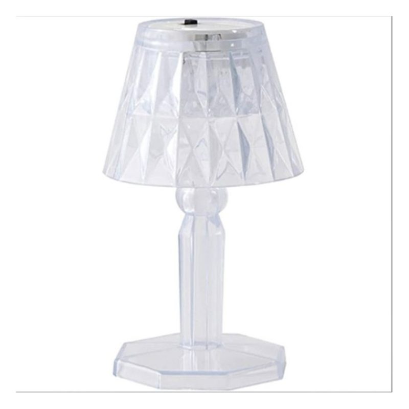 Hongu 12 MINI LAMPADA TAVOLO COMODINO DIAMANTE EFFETTO CRISTALLO LU...