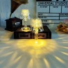 Hongu 12 MINI LAMPADA TAVOLO COMODINO DIAMANTE EFFETTO CRISTALLO LU...