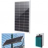 DOBO Pannello solare monocristallino 100W watt impianto kit fotovol...