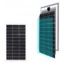 Pannello solare monocristallino 100W watt impianto kit fotovoltaico 92 x 67cm
