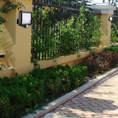 FARO 56 LED IMPERMEABILE DA ESTERNO GIARDINO LAMPADA                                CON PANNELLO SOLARE FARO