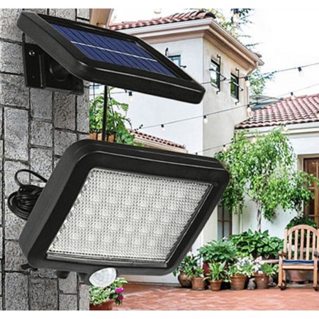 FARO 56 LED IMPERMEABILE DA ESTERNO GIARDINO LAMPADA                                CON PANNELLO SOLARE FARO