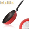 Padella alta antiaderente 18 20 22 24 26 30 cm Made in italy manico plastica