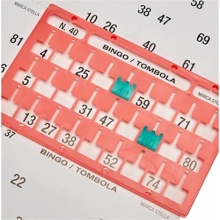 TOMBOLA NATALIZIA SUPER SPECIAL 24 CARTELLE IN PLASTICA GIOCO DI SOCIETA'