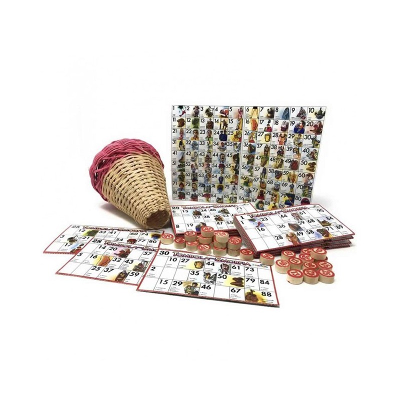 TOMBOLA NAPOLETANA LA SMORFIA 48 CARTELLE NUMERI PANARO GRANDE NATA...