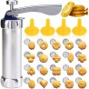 Hongu Macchina Pistola Per Biscotti Alluminio Siringa Dolci Formine...