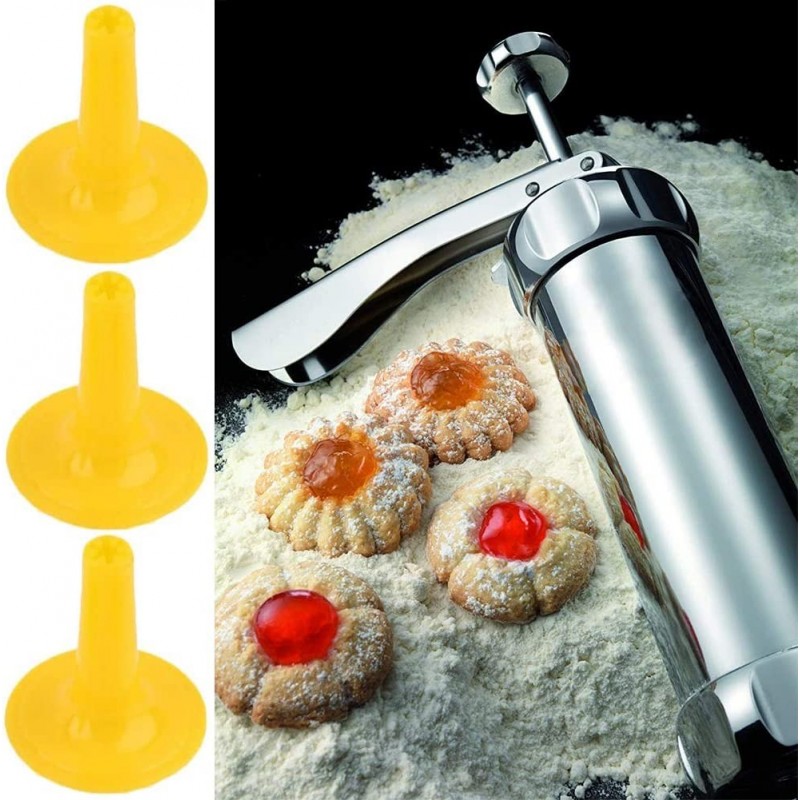 Hongu Macchina Pistola Per Biscotti Alluminio Siringa Dolci Formine...