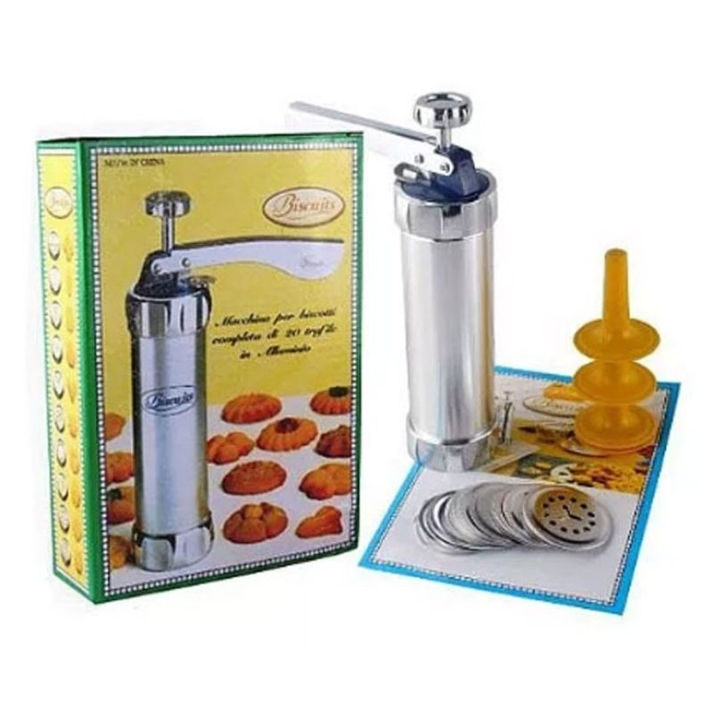 Hongu Macchina Pistola Per Biscotti Alluminio Siringa Dolci Formine...