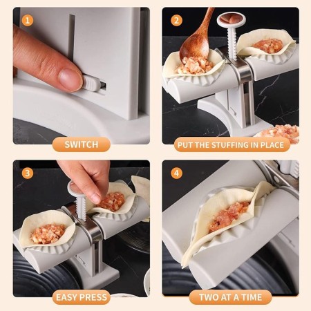 Macchina per gnocchi automatici a doppia testa cucina per ravioli calzoni pasta