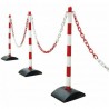 Generico CATENA SEGNALETICA AREE RISERVATE IN PLASTICA COLORE BIANC...