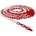 CATENA SEGNALETICA AREE RISERVATE IN PLASTICA COLORE BIANCO E ROSSO 25 METRI