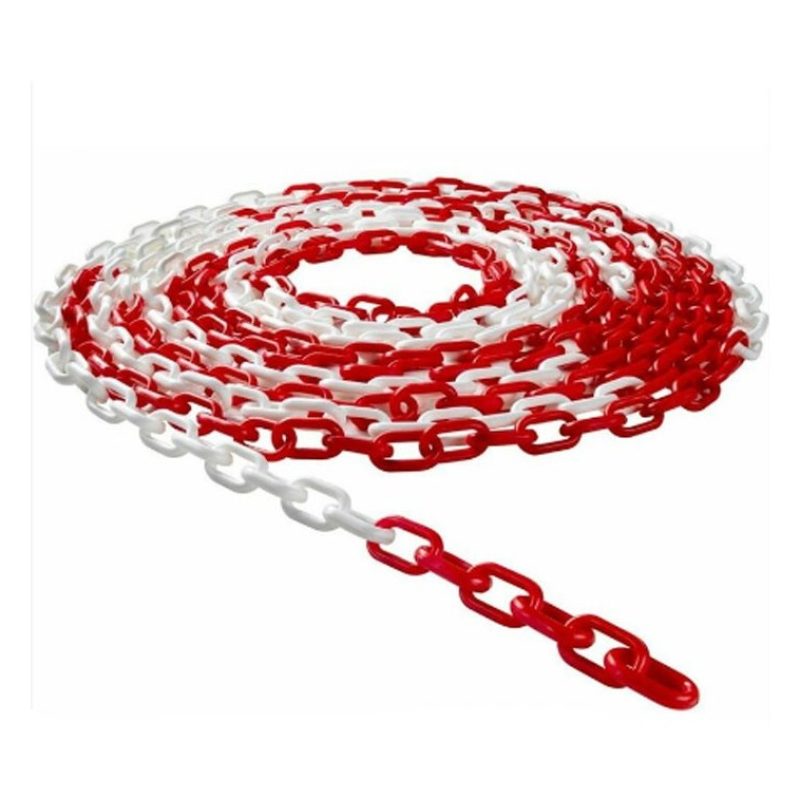Generico CATENA SEGNALETICA AREE RISERVATE IN PLASTICA COLORE BIANC...