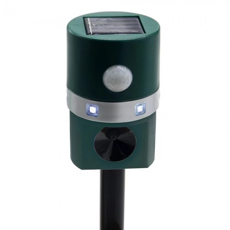 Repellente Ultrasuoni Solare con Sensore PIR Allontana Animali Sicuramente