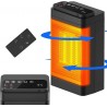 Hongu STUFA ELETTRICA RISCALDAMENTO STUFETTA 1500W PORTATILE REGOLA...