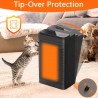Hongu STUFA ELETTRICA RISCALDAMENTO STUFETTA 1500W PORTATILE REGOLA...