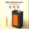 Hongu STUFA ELETTRICA RISCALDAMENTO STUFETTA 1500W PORTATILE REGOLA...