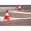 2x Cono Stradale Birillo Segnaletico Spartitraffico Alta Visibilita Piccolo 33cm