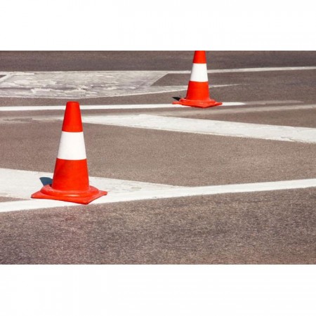 2x Cono Stradale Birillo Segnaletico Spartitraffico Alta Visibilita Piccolo 33cm