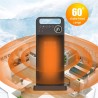 Hongu Stufa elettrica riscaldamento da 2000W portatile regolabile 4...