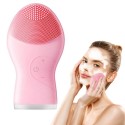 MINI SPAZZOLA CURA VISO IN SILICONE PULIZIA PELLE MASSAGGIO ULTRASUONI