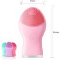 MINI SPAZZOLA CURA VISO IN SILICONE PULIZIA PELLE MASSAGGIO ULTRASUONI