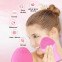 MINI SPAZZOLA CURA VISO IN SILICONE PULIZIA PELLE MASSAGGIO ULTRASUONI