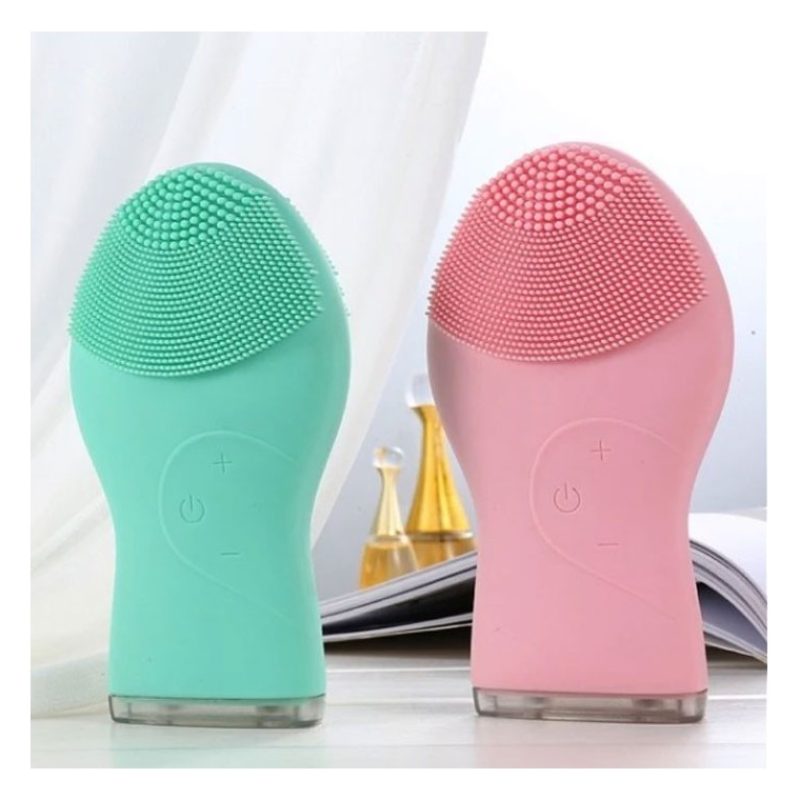 Hongu MINI SPAZZOLA CURA VISO IN SILICONE PULIZIA PELLE MASSAGGIO U...