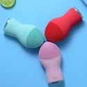 MINI SPAZZOLA CURA VISO IN SILICONE PULIZIA PELLE MASSAGGIO ULTRASUONI