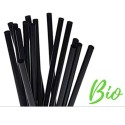Cannucce Nere 500pz. biodegradabili e compostabili 5x200mm cocktail rigide party